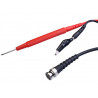 Conexion BNC macho-punta prueba+pinza cocodrilo, RG58. 1m AVALVA
