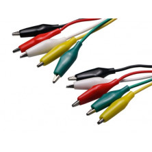 Conexion 20 pinzas de cocodrilo. 30cm. AVALVA