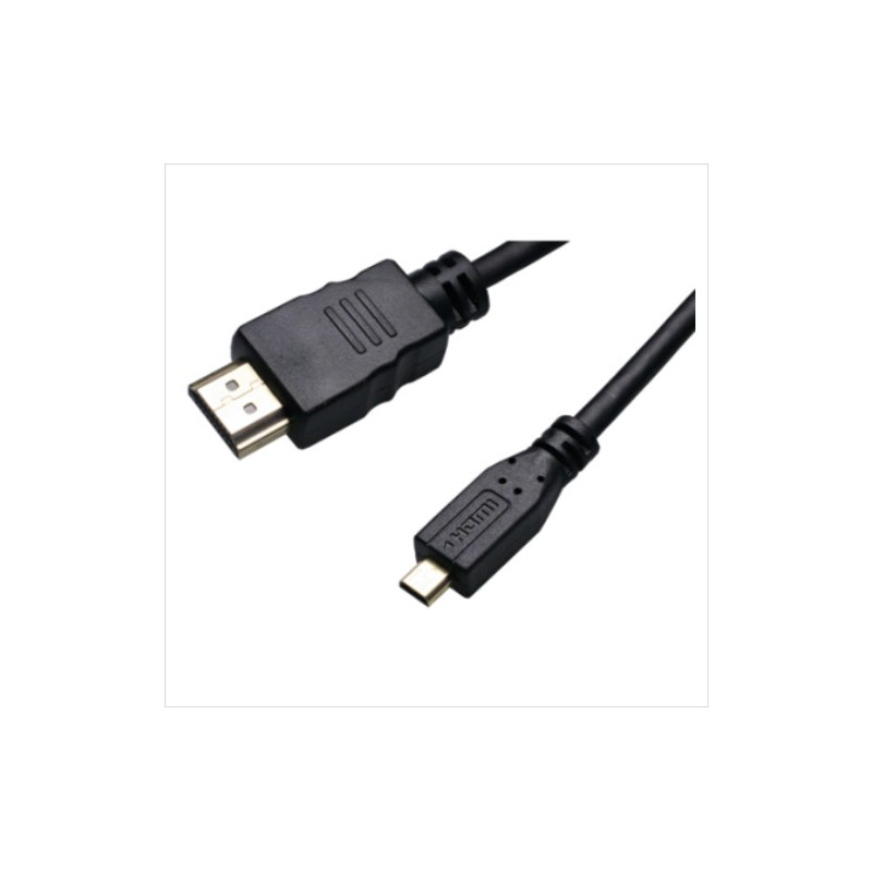 Conexion HDMI 19p macho-macho microHDMI. 2m.