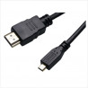 Conexion HDMI 19p macho-macho microHDMI. 2m.
