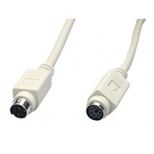 Conexión informática miniDIN 6P Macho - Hembra 2m AVALVA