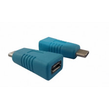 Adaptador microUSB Hembra 5p - Macho USB-C AVALVA