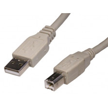 Conexión USB Macho A - Macho B 3m AVALVA