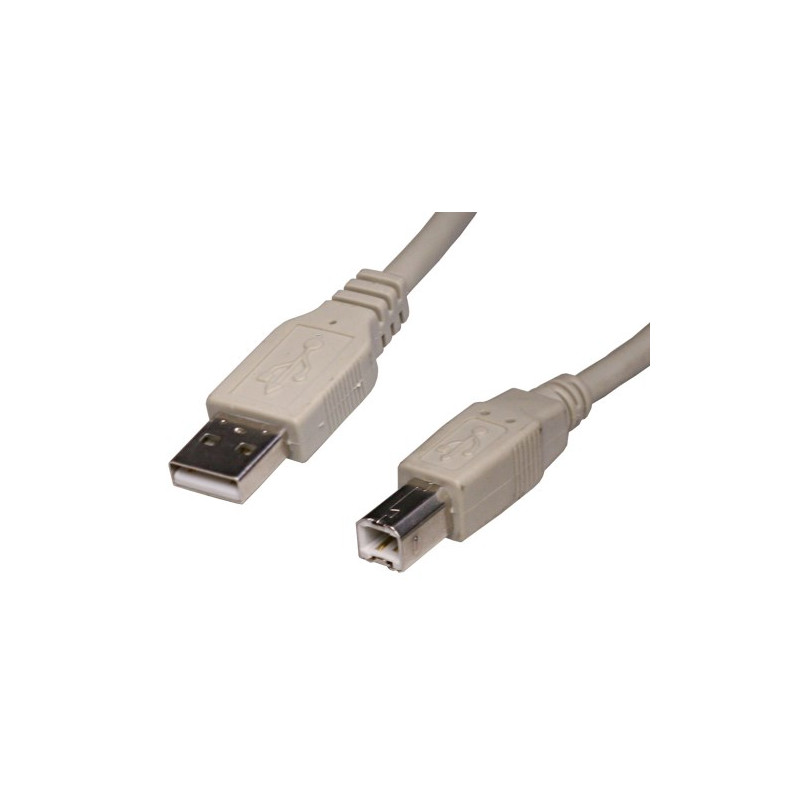 Conexión USB Macho A - Macho B 3m AVALVA