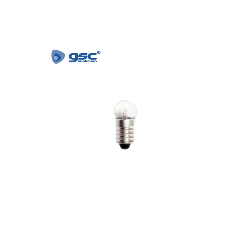 Bombilla Incandescente E10 4,8v para manualidades Caja 25 uds GSC C25/100