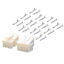 Conector macho-hembra 12 polos AVALVA