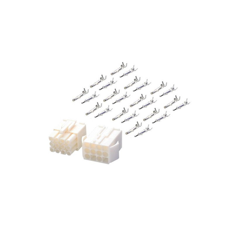 Conector macho-hembra 12 polos AVALVA