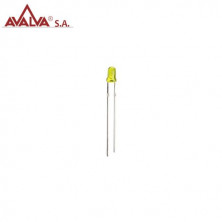 LED 3mm amarillo AVALVA