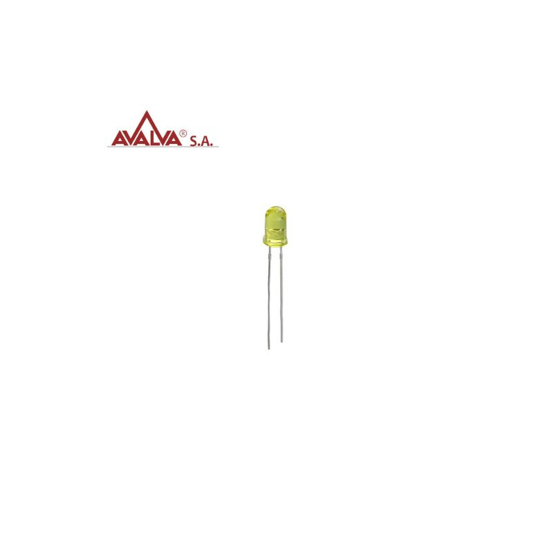 LED 5mm amarillo AVALVA