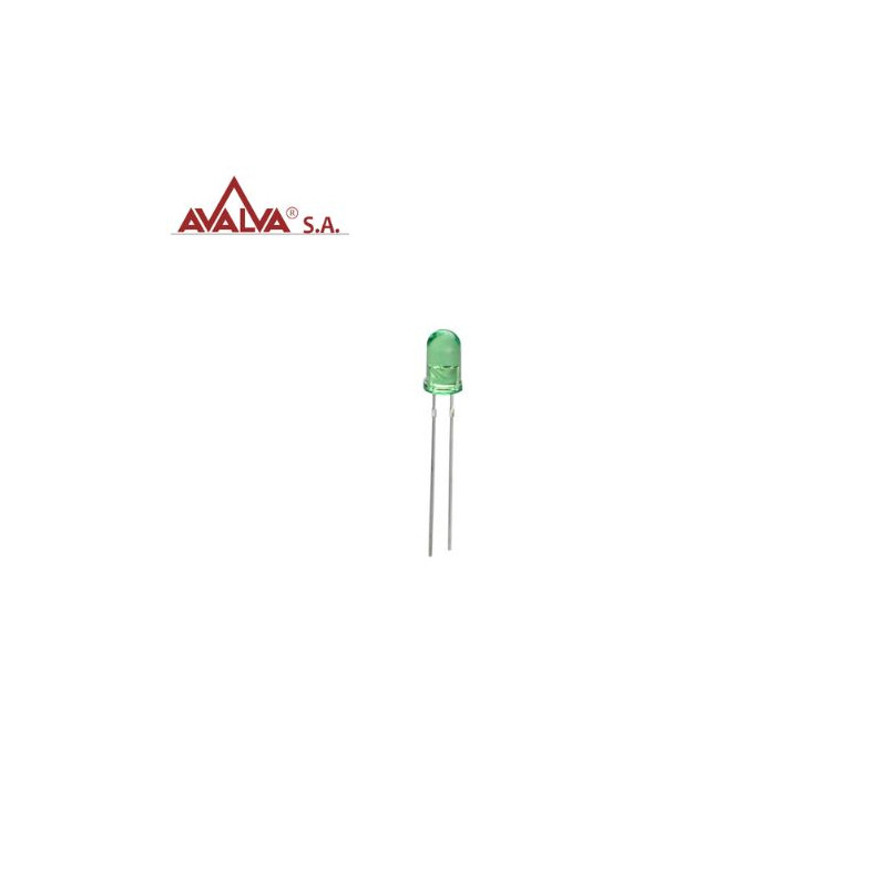 LED 5mm verde AVALVA