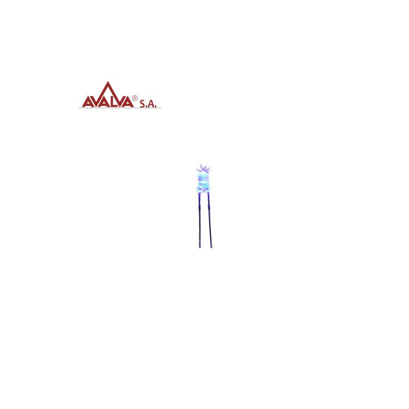 LED alto brillo 3mm Azul AVALVA
