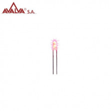 LED alto brillo 3mm Rojo AVALVA