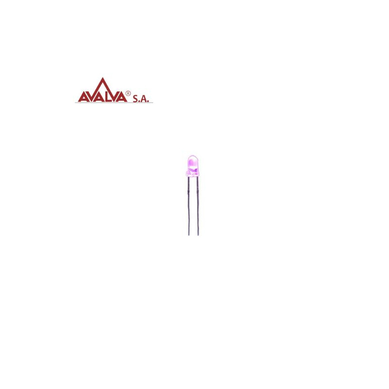 LED alto brillo 3mm Rosa AVALVA