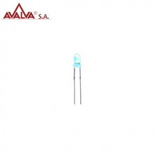 LED alto brillo 3mm Verde-azulado AVALVA