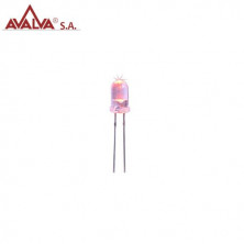LED alto brillo 5mm Ambar AVALVA