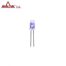 LED alto brillo 5mm Blanco AVALVA