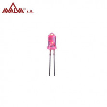 LED alto brillo 5mm Granate AVALVA