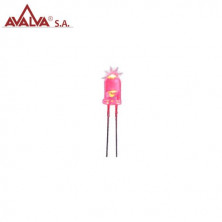 LED alto brillo 5mm Rojo AVALVA