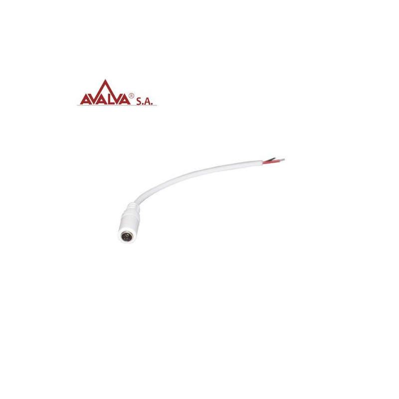 Cable para unir Tira de LED a conector hembra de alimentación 12cm AVALVA