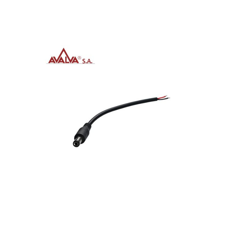 Cable para unir Tira de LED a conector macho de alimentación 12cm AVALVA