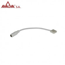 Cable para unir Tira de LED clip SMD 3528/2835 a conector hembra de alimentación 12cm AVALVA