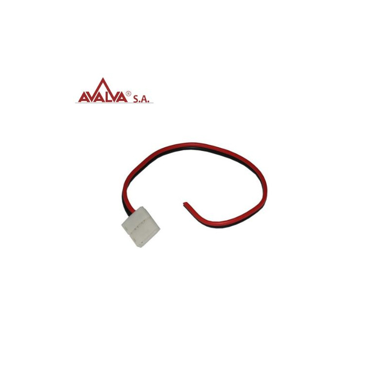 Cable alimentación clip a 2 hilos para Tira LED SMD 3528/2835 12V-24V 20cm AVALVA