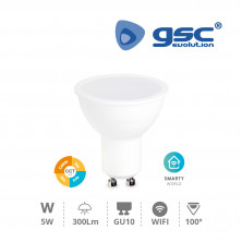Bombilla Dicroica LED GU10 5w 2700-6500K Regulable por Smartphone ÚLTIMAS UNIDADES