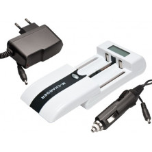 Cargador Baterias Ni-Cd, Ni-Mh, Ion-Li c/display AVALVA