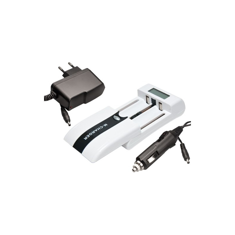 Cargador Baterias Ni-Cd, Ni-Mh, Ion-Li c/display AVALVA