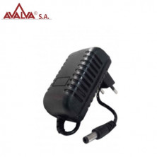 Alimentador electrónico 12V 1,2A DC. Estabilizado 2m cable AVALVA
