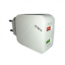 Cargador rápido doble USB QC3.0 30w AVALVA