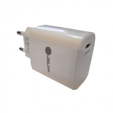 Cargador rápido de pared USB-C PD 20w Blanco AVALVA