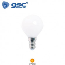 Bombilla Esférica LED E14 4w 2700K 320Lm Cristal ÚLTIMAS UNIDADES
