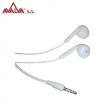 Auricular digital estéreo con micrófono Blanco AVALVA