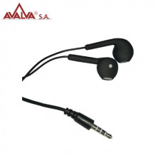Auricular digital estéreo con micrófono Negro AVALVA