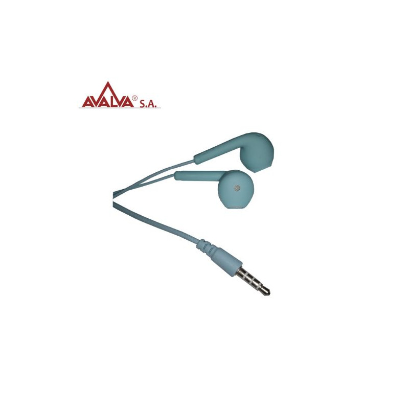 Auricular digital estéreo con micrófono Azul AVALVA