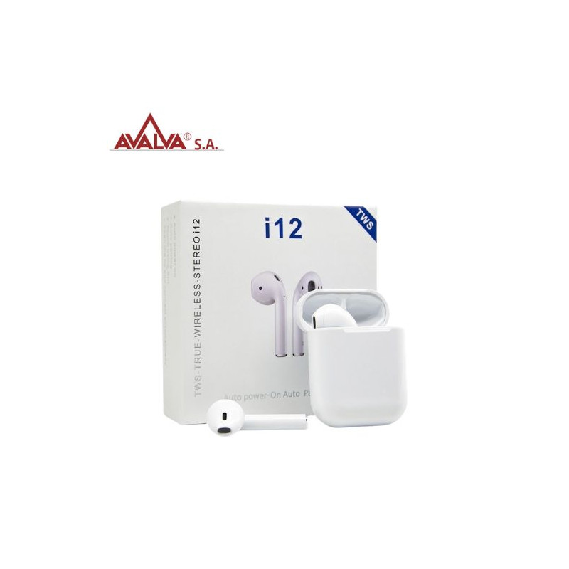 Auricular inalámbrico por Bluetooth Blanco TWS AVALVA