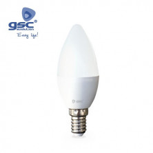 Bombilla Vela LED E14 7w 4200K 650 Lm GSC UUS