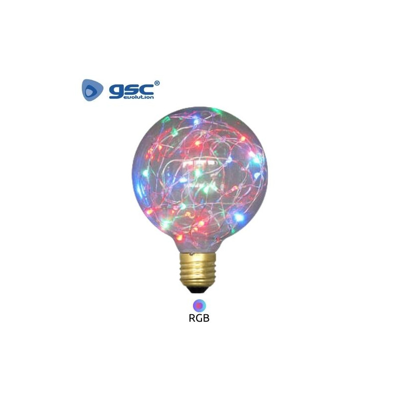 Bombilla Globo LED E27 G95 2w RGB 50 Lm Starlight Decorativa GSC C1/50