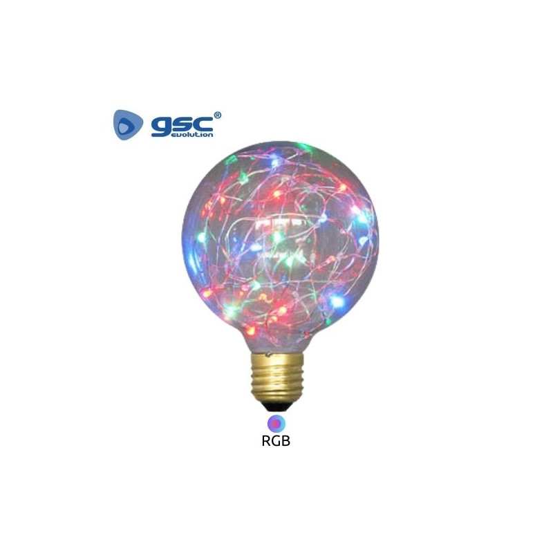 Bombilla Globo LED E27 G125 2w RGB 50 Lm Starlight Decorativa GSC C1/12