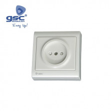 Mecanismo superficie Serie FOCUS Base 16A 220V sin pozo Blanco GSC C20/100