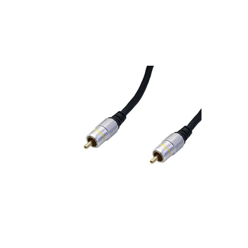 Conexion calidad profesional. Video. 2 RCA Macho. 1,5m. AVALVA