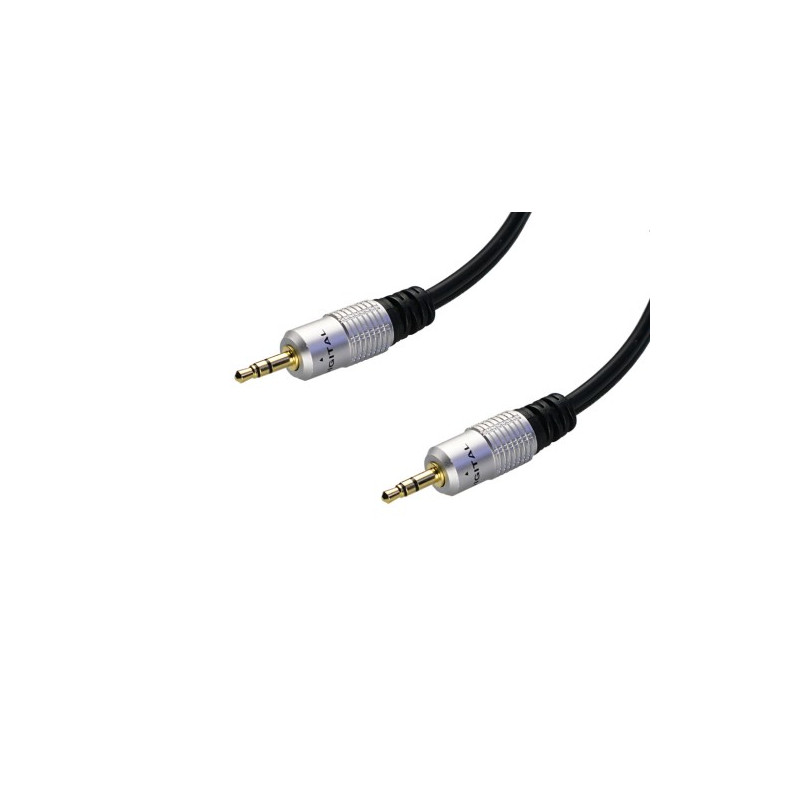 Conexion calidad profesional. Audio. 2 jack 3,5 estereo. 1,5m. AVALVA
