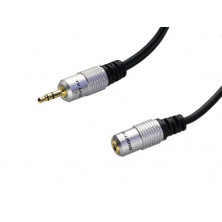 Conexion p.c. . Audio. 3,5 estereo Macho - Hembra. 1,5m. AVALVA