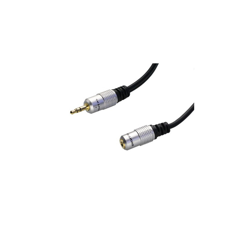 Conexion p.c. . Audio. 3,5 estereo Macho - Hembra. 1,5m. AVALVA