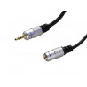 Conexion p.c. . Audio. 3,5 estereo Macho - Hembra. 1,5m. AVALVA