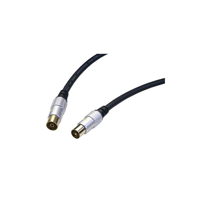 Conexion calidad profesional. TV. Macho-Hembra. 1,5m. AVALVA