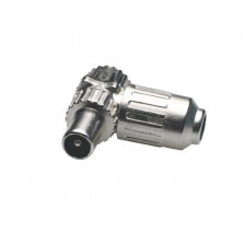 Conector Macho TV 9.5 acoda Metal Blister AVALVA
