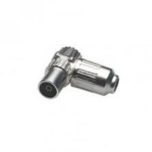 Conector Hembra TV 9.5mm acoda Metal Blister AVALVA