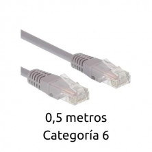 Cable Ethernet UTP flexible 0,5 metros Cat. 6 Blíster AVALVA